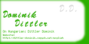 dominik dittler business card